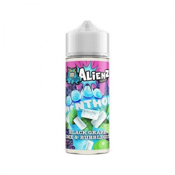Black Grape Lime & Bubblegum 100ml E-Liquid By 50/50 Alienz Vape Co Menthol | BUY 2 GET 1 FREE
