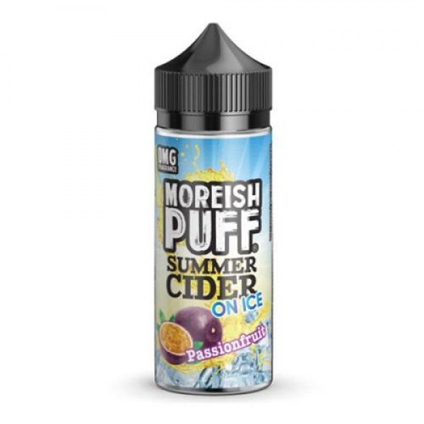 Passion Fruit SUMMER CIDER ON ICE 100ml E-Liquid By Moreish Puff