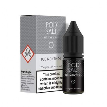 Ice Menthol 10ml Nicsalt Eliquid by Pod Salt Ice Menthol 10ml Nicsalt Eliquid by Pod Salt