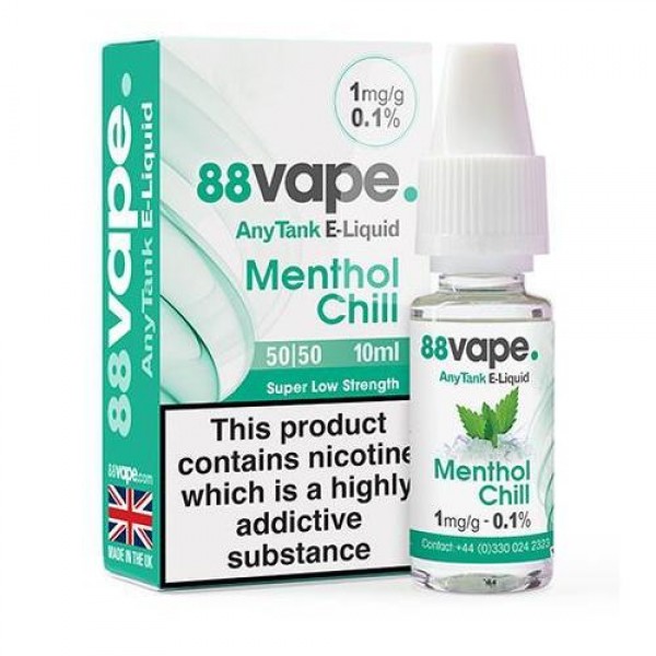 88 Vape - Menthol Chill E-liquid 10ml