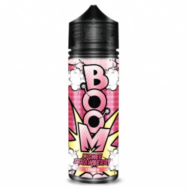 Boom Lychee Strawberry E-Liquid-100ml Boom Lychee Strawberry E-Liquid-100ml