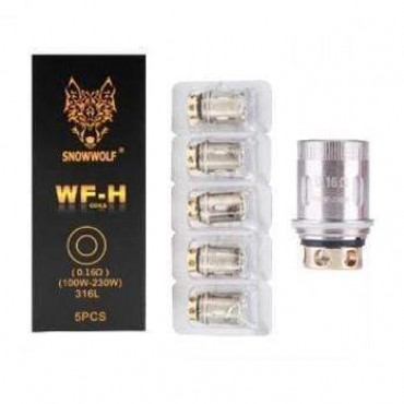 Snowwolf WF-H 0.16 ohm 5/pack Replacement Coils Snowwolf WF-H 0.16 ohm 5/pack Replacement Coils