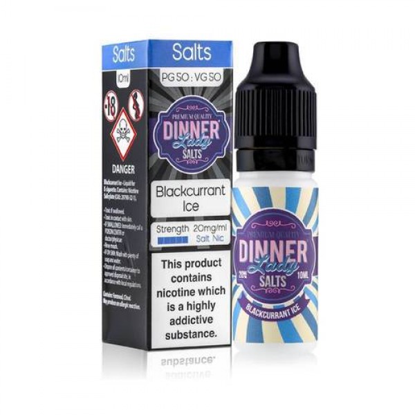 Blackcurrant Ice 10ml Nicsalt Eliquid by Dinner Lady