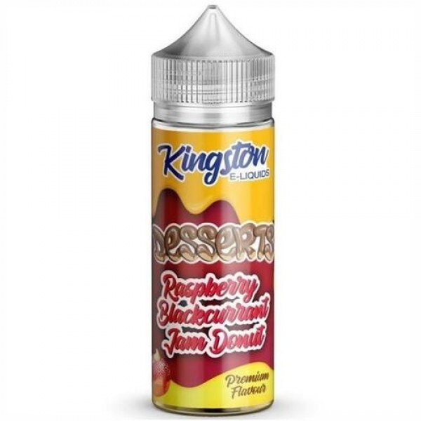 Raspberry Blackcurrant Jam Donut 100ml Shortfill by Kingston Desserts