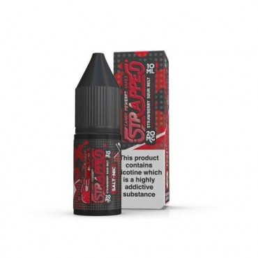 Strawberry Sour Belts 10ml Nicsalt Eliquid by Strapped Salts