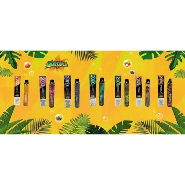 Amazonia 2000 Puffs Disposable Pod Device | Eliquid Base